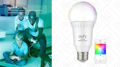 Eufy RGB Smart Bulb | $26 | Amazon | Promo code NDBR4PZZEufy White Smart Bulb | $14 | Amazon | Promo code HXBRFZNN